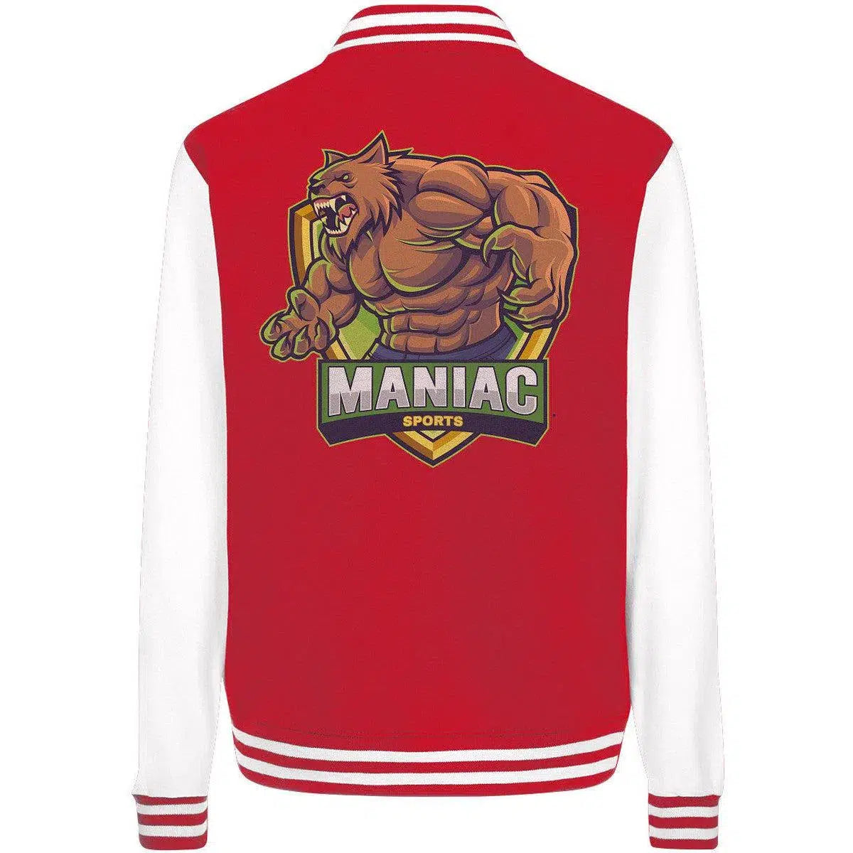 College Jacket-Jacken/ Zipper-maniac-sports-Red/White-XS-Maniac-Sports