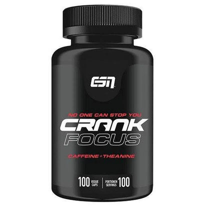 Crank Focus 100 Kapseln-Koffeintabletten-ESN-Maniac-Sports