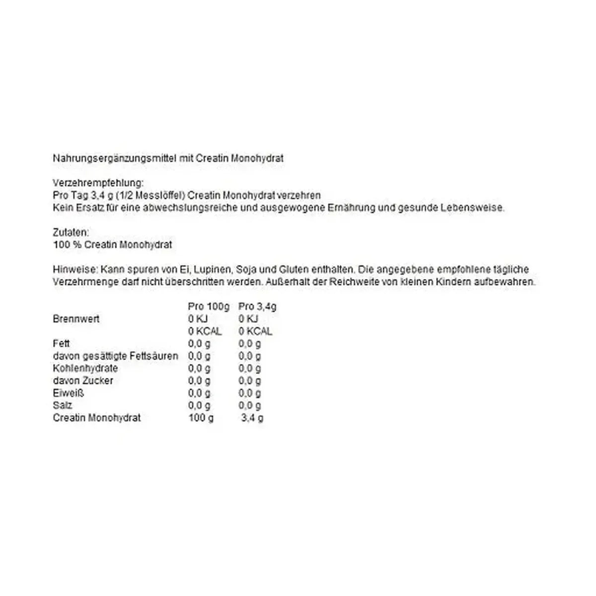 Creatin Monohydrat 500g-Kreatin-NNT Labs-Maniac-Sports