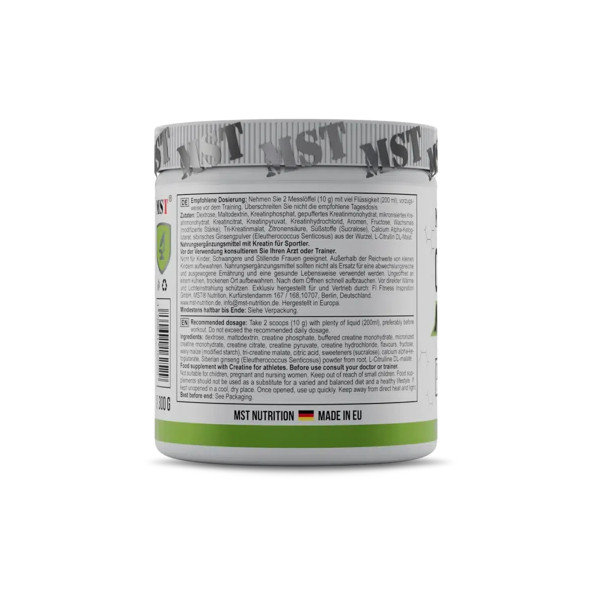 Creatine Kick 300g Green Apple-Kreatin-MST-Maniac-Sports