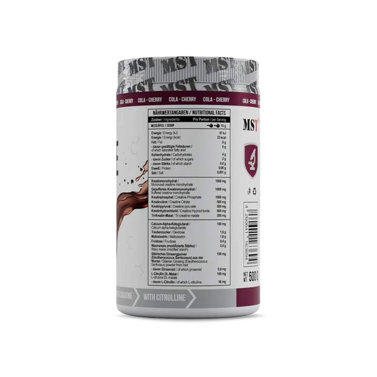 Creatine Kick 500g-Kreatin-MST-Peach Ice Tea-Maniac-Sports