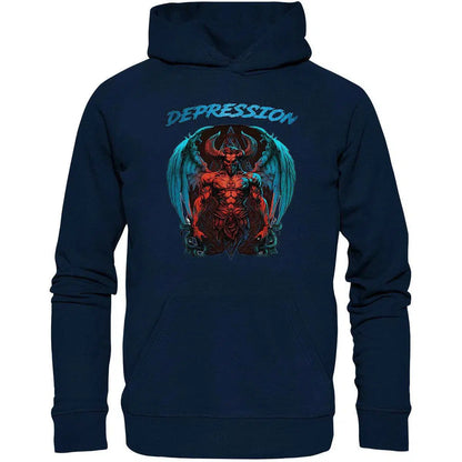 Depression Hoodie-Hoodies-maniac-sports-French Navy-XS-Maniac-Sports