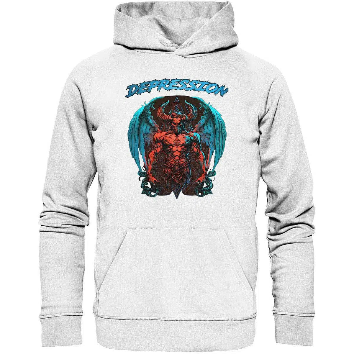 Depression Hoodie-Hoodies-maniac-sports-White-XS-Maniac-Sports