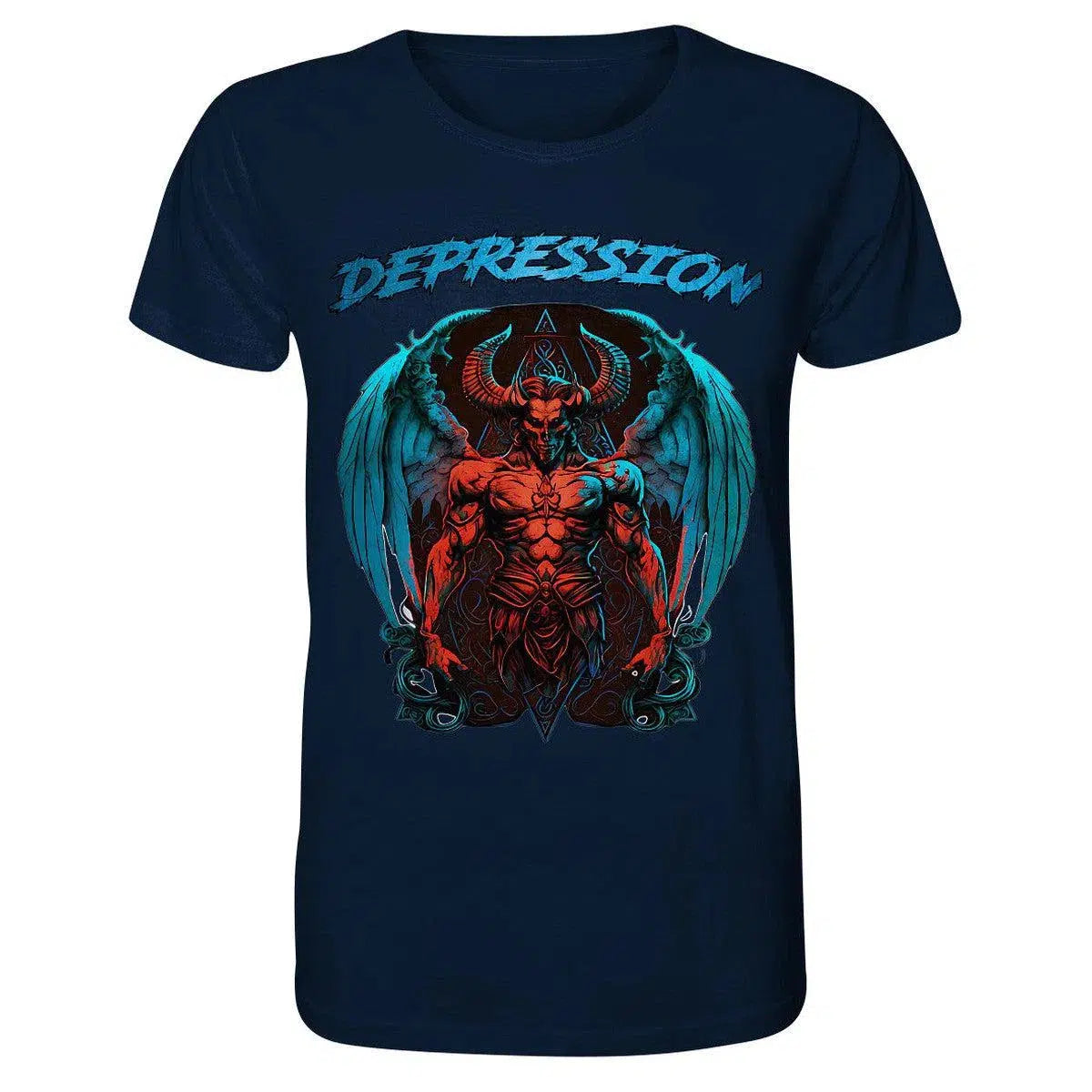 Depression Shirt-Unisex-Shirts-maniac-sports-French Navy-XS-Maniac-Sports