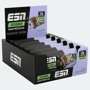 Designer Vegan Protein Bar 12x 55g-Proteinriegel-ESN-Fudge Brownie-Maniac-Sports