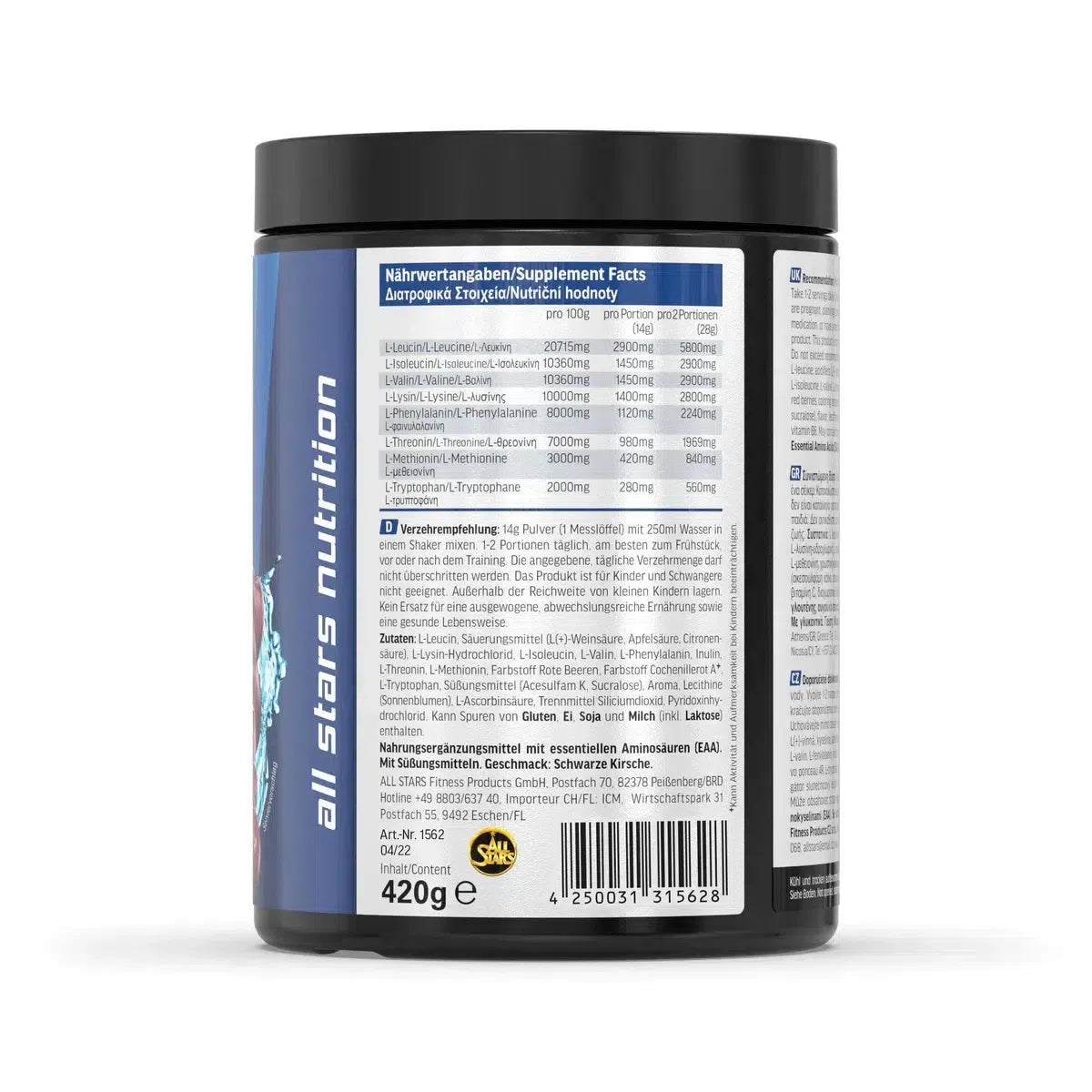 EAAs Powder-EAA-All Stars-Black Cherry-Maniac-Sports