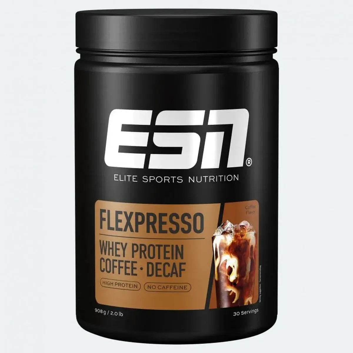 Flexpresso Protein Caffee 908g-Whey Protein-ESN-Caramel Flavor-Maniac-Sports