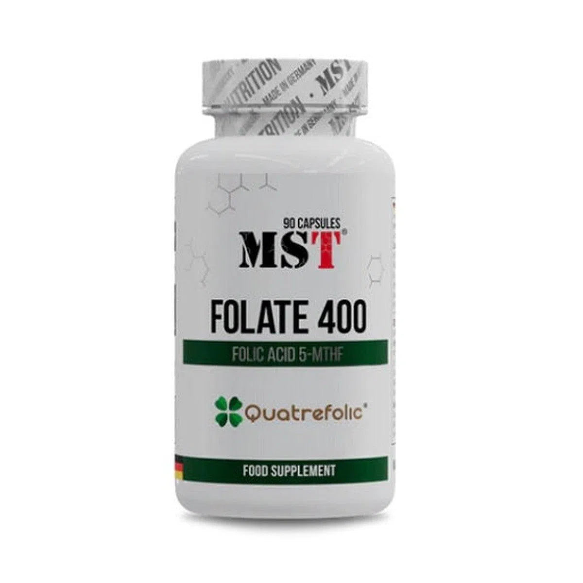 Folate 400 Quatrefolic 90 Kapseln-Mineralstoffe-MST-Maniac-Sports