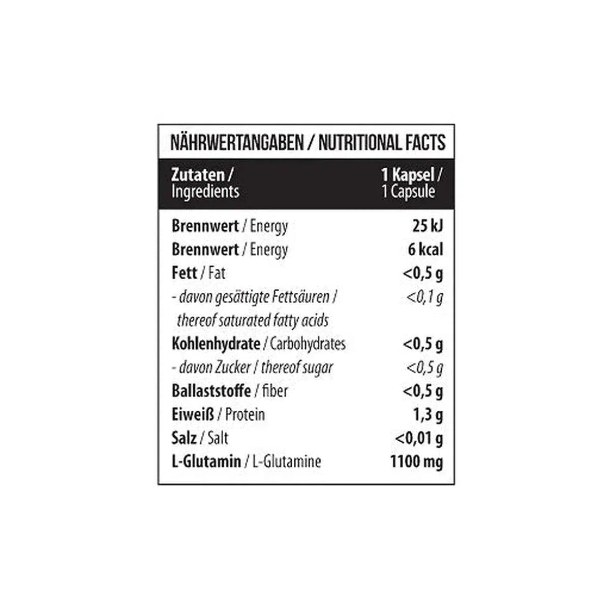 Glutamin 1100mg 120 Kapseln-L-Glutamin-MST-Maniac-Sports
