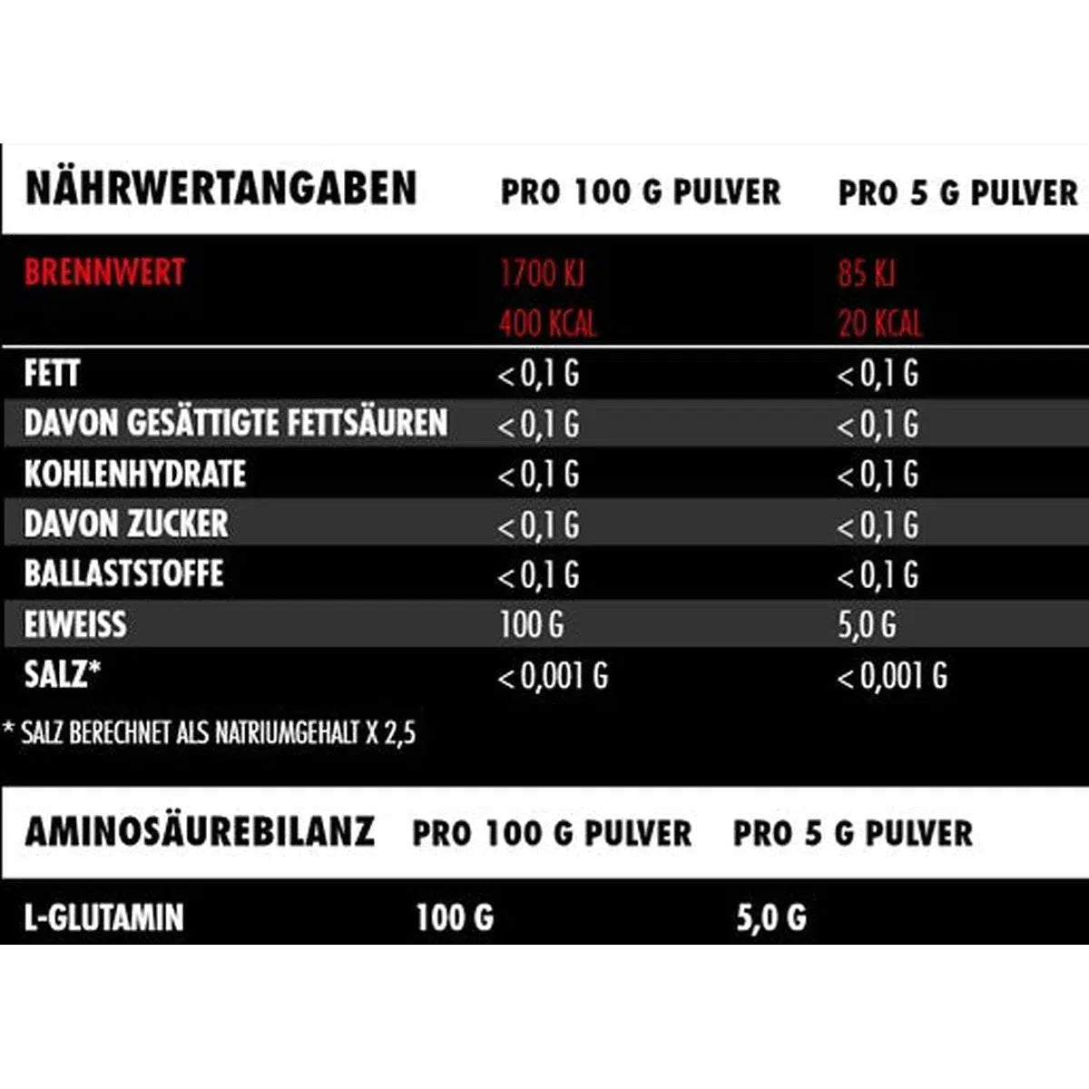 Glutamin 500g-L-Glutamin-Big Zone-Maniac-Sports