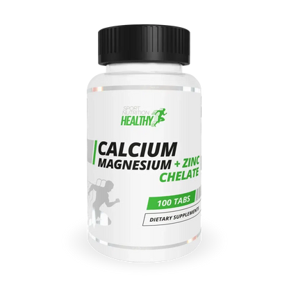 Healthy Calcium Magnezium + Zinc Chelate 100 Tabl.-Mineralstoffe-MST-Maniac-Sports
