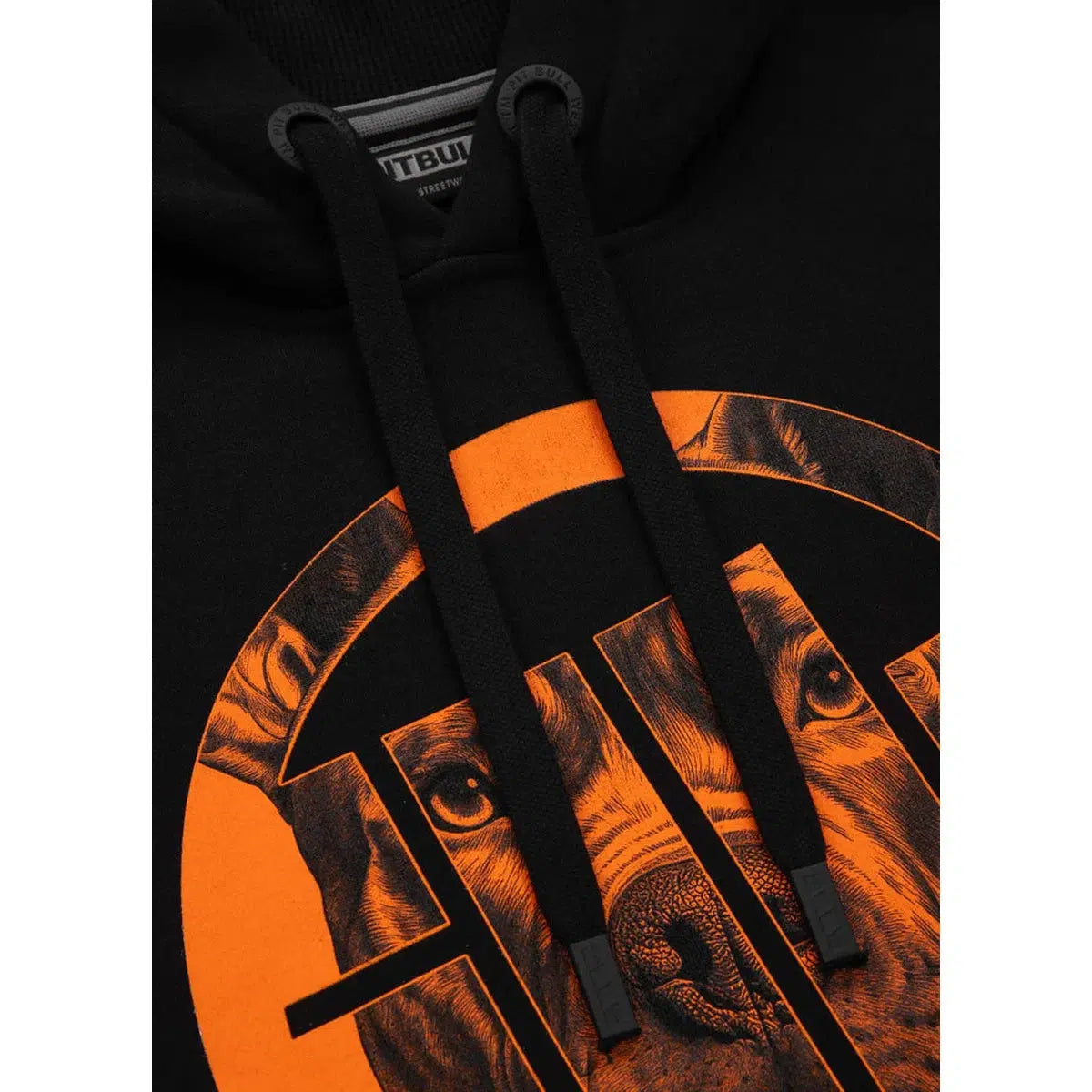 Herren Hoodie Orange Dog 24-Hoodie-PIT BULL WEST COAST-XS-Maniac-Sports