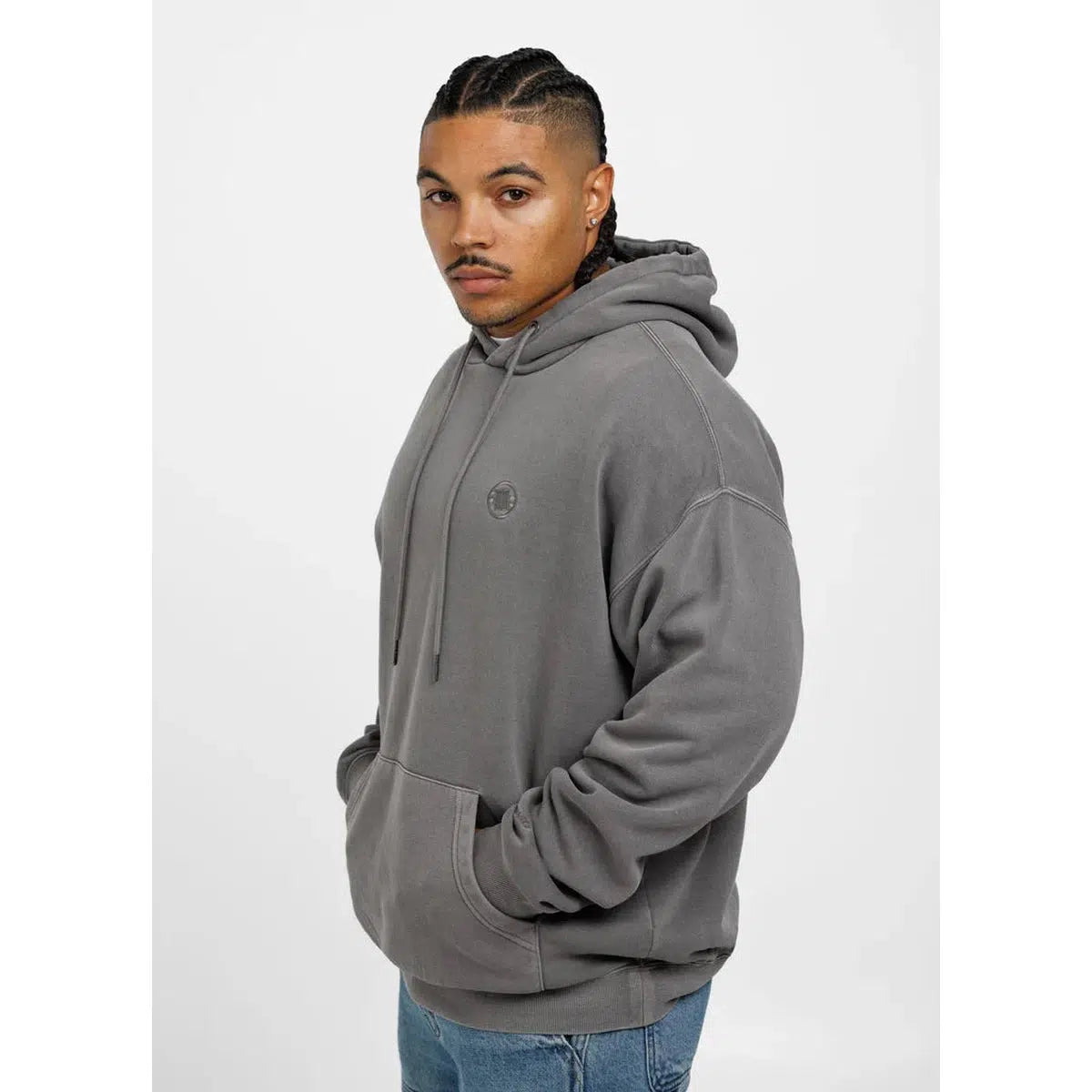 Herren Hoodie Washed Lancaster-Hoodie-PIT BULL WEST COAST-Grau-S-Maniac-Sports