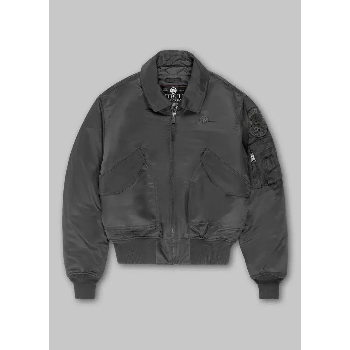 Herren übergangsjacke CWU-Jacken/ Zipper-PIT BULL WEST COAST-Olivgrün-S-Maniac-Sports