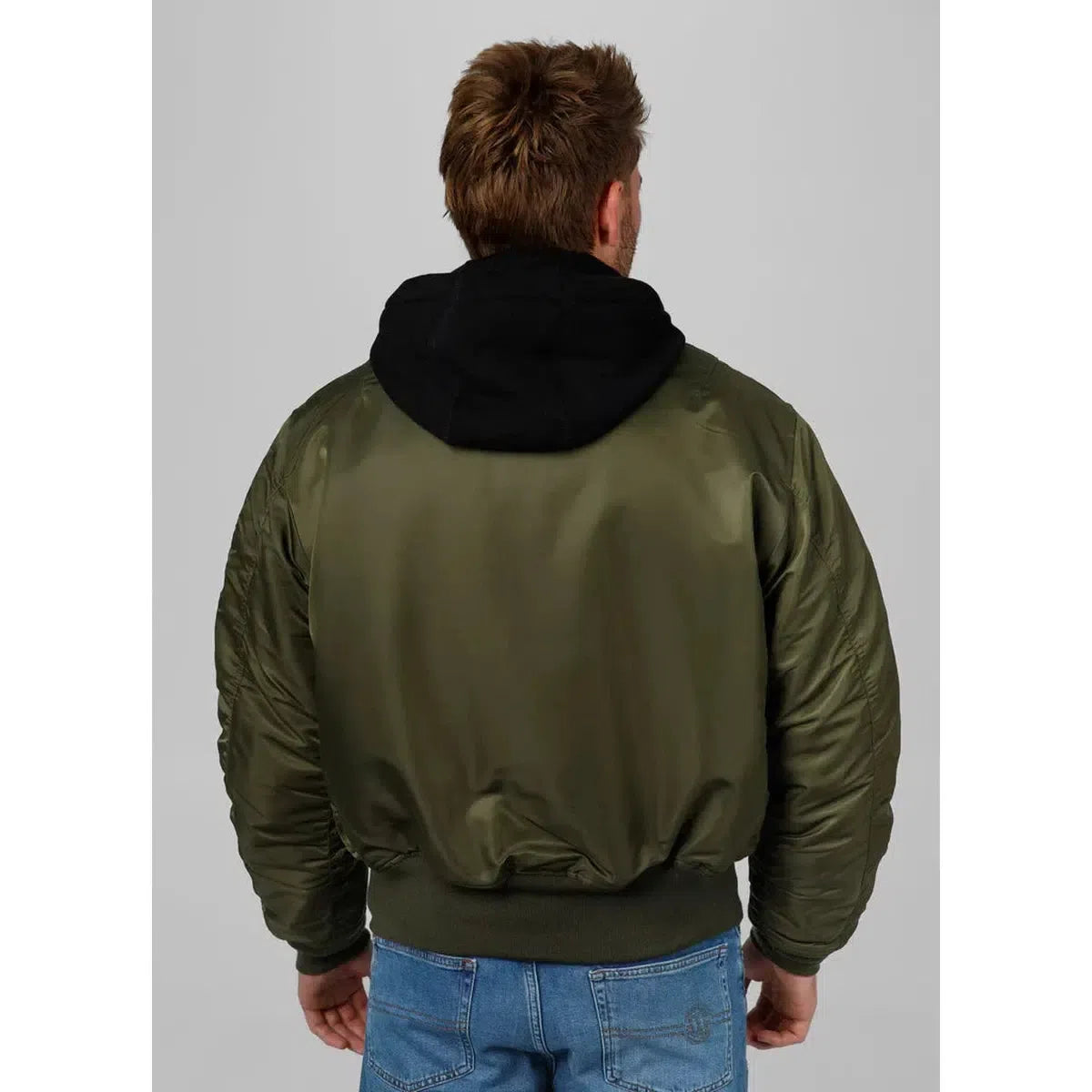 Herren übergangsjacke CWU-Jacken/ Zipper-PIT BULL WEST COAST-Olivgrün-S-Maniac-Sports