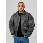 Herren übergangsjacke CWU-Jacken/ Zipper-PIT BULL WEST COAST-Grau-S-Maniac-Sports