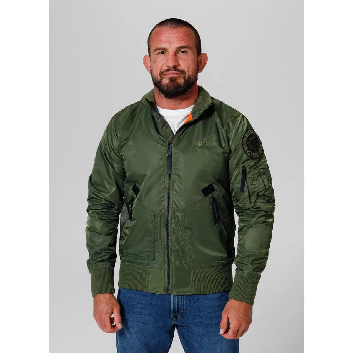 Herren übergangsjacke Centurion II-Jacken/ Zipper-PIT BULL WEST COAST-Grün-S-Maniac-Sports