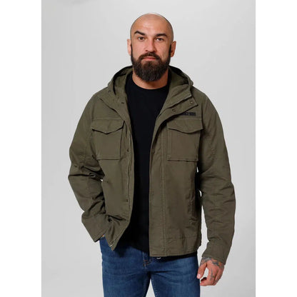 Herren übergangsjacke Fallon-Jacken/ Zipper-PIT BULL WEST COAST-Olivgrün-S-Maniac-Sports