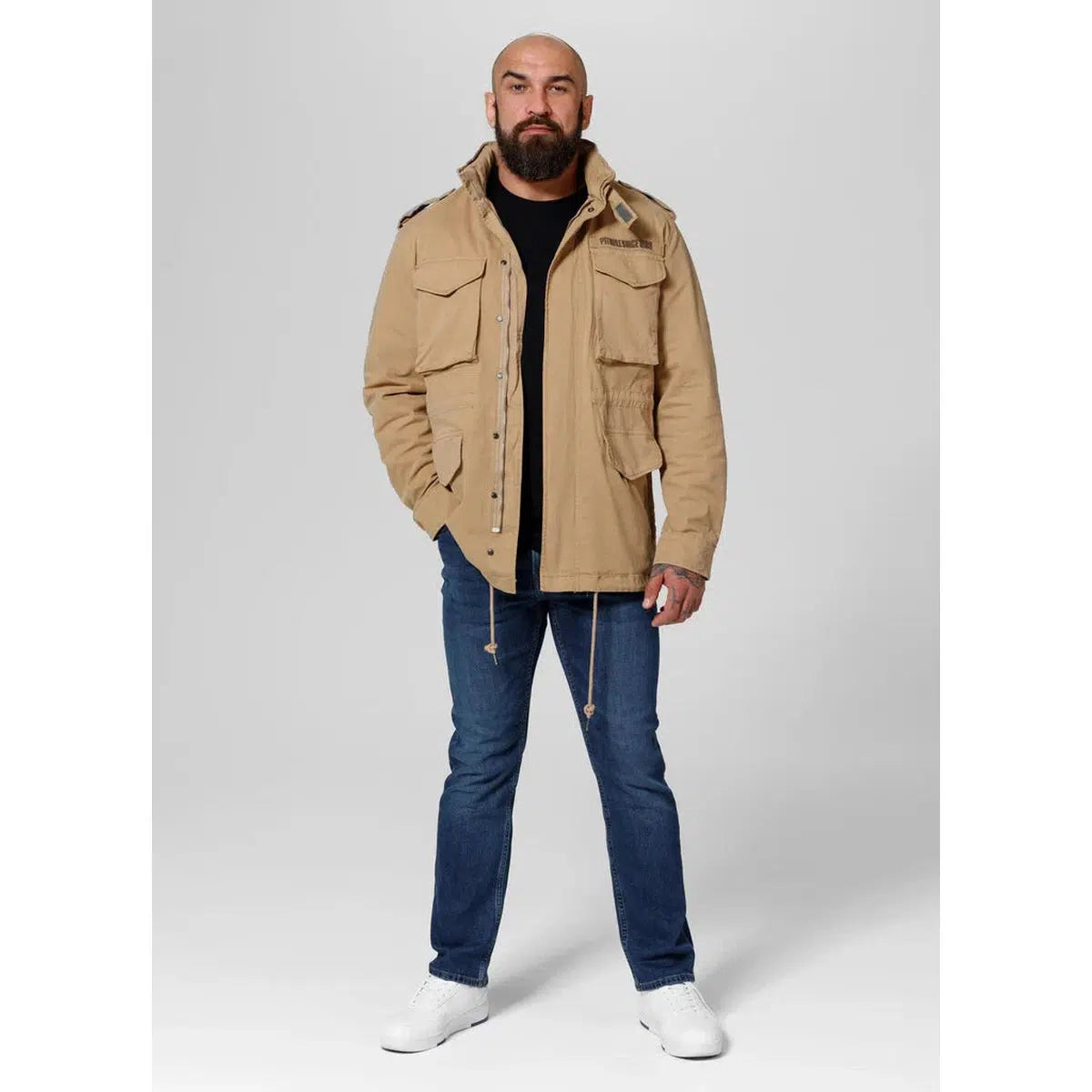 Herren übergangsjacke M65-Jacken/ Zipper-PIT BULL WEST COAST-Camo-S-Maniac-Sports