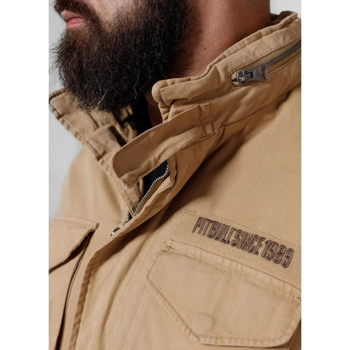 Herren übergangsjacke M65-Jacken/ Zipper-PIT BULL WEST COAST-Camo-S-Maniac-Sports