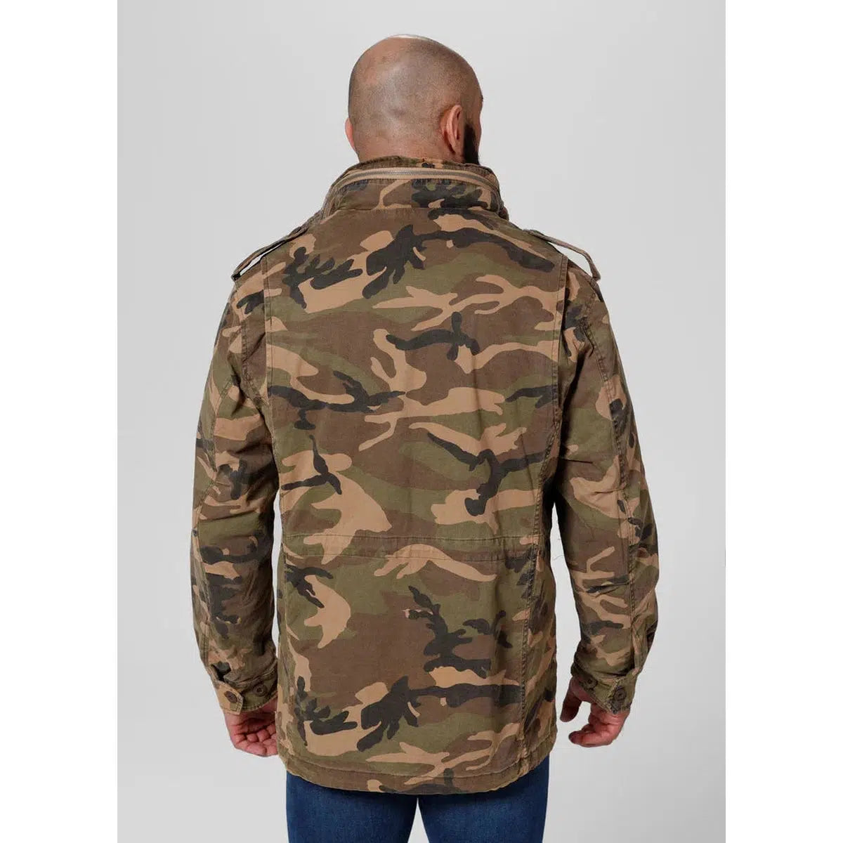 Herren übergangsjacke M65-Jacken/ Zipper-PIT BULL WEST COAST-Camo-S-Maniac-Sports