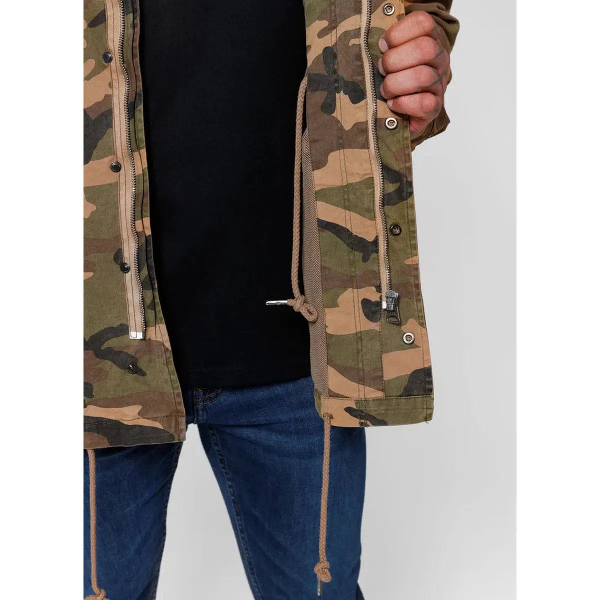 Herren übergangsjacke M65-Jacken/ Zipper-PIT BULL WEST COAST-Camo-S-Maniac-Sports