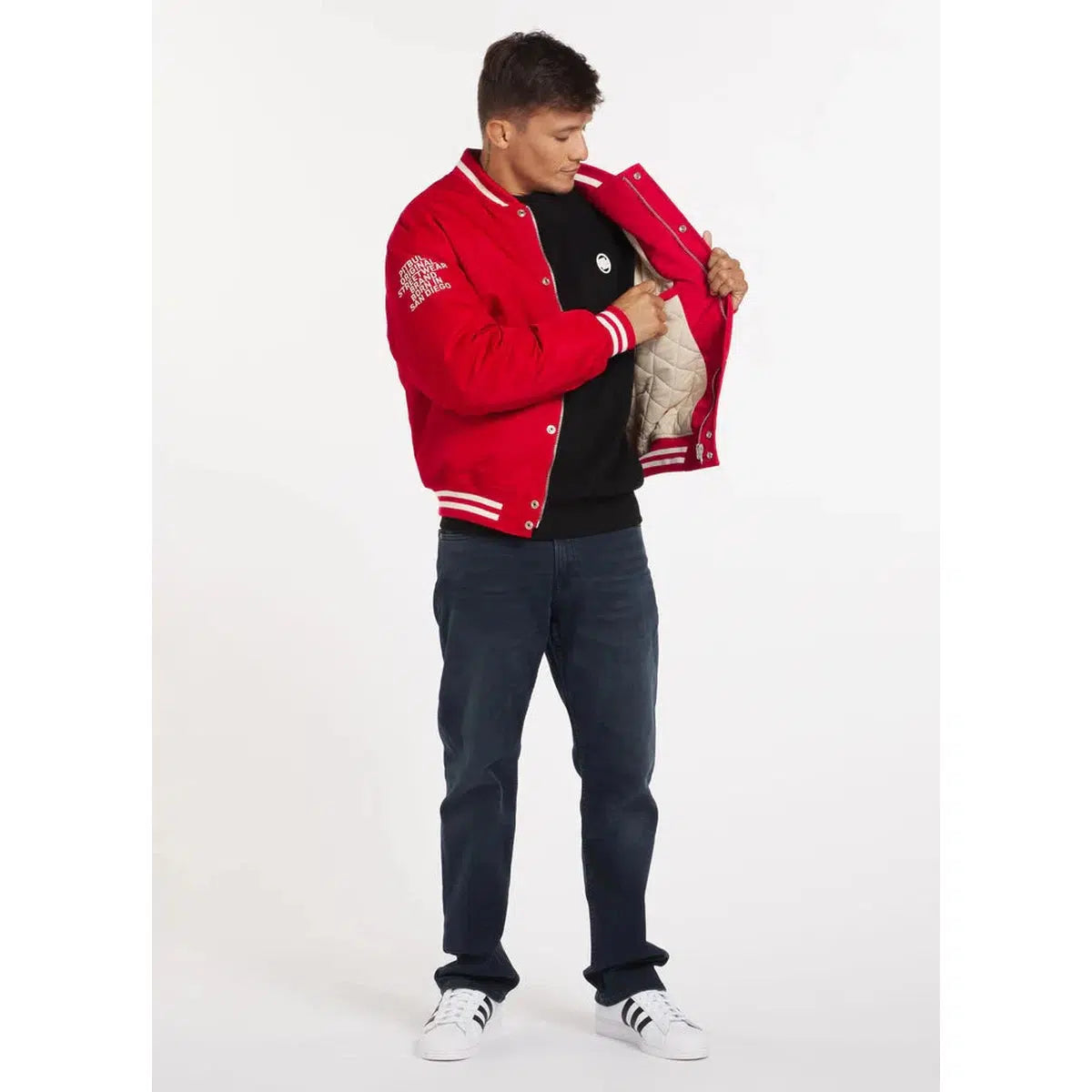 Herren übergangsjacke Seabridge-Jacken/ Zipper-PIT BULL WEST COAST-Rot-S-Maniac-Sports