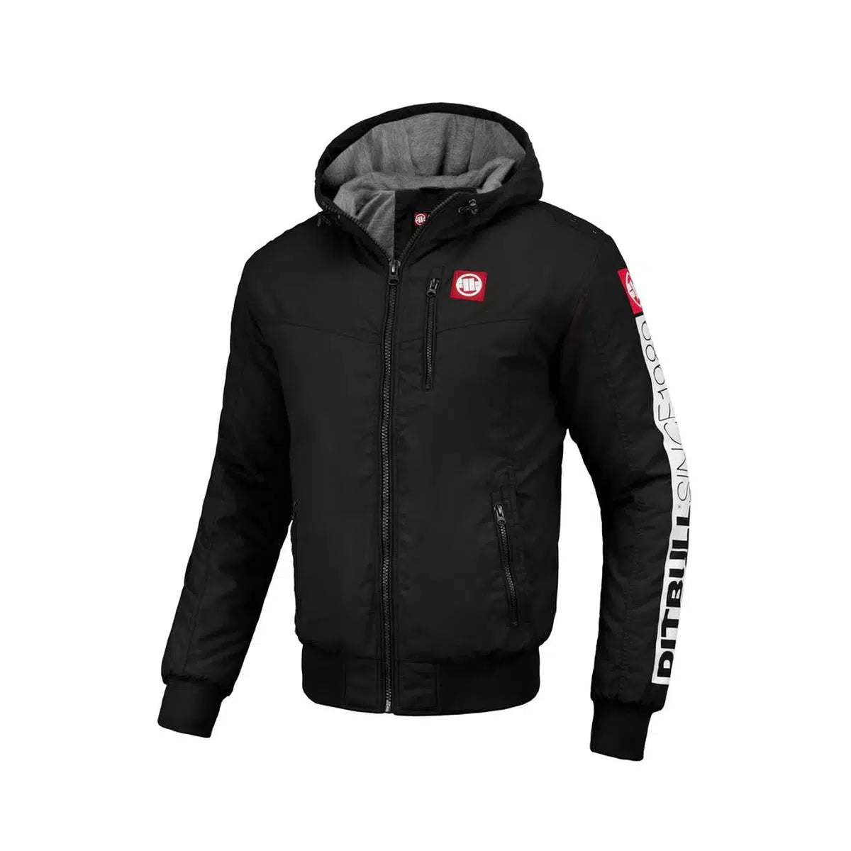 Herren übergangsjacke mit Kapuze Cabrillo Summer-Jacken/ Zipper-PIT BULL WEST COAST-S-Maniac-Sports