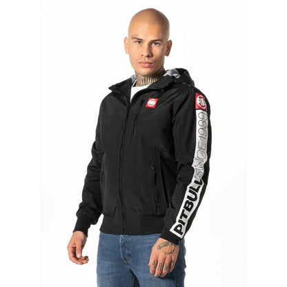 Herren übergangsjacke mit Kapuze Cabrillo Summer-Jacken/ Zipper-PIT BULL WEST COAST-S-Maniac-Sports