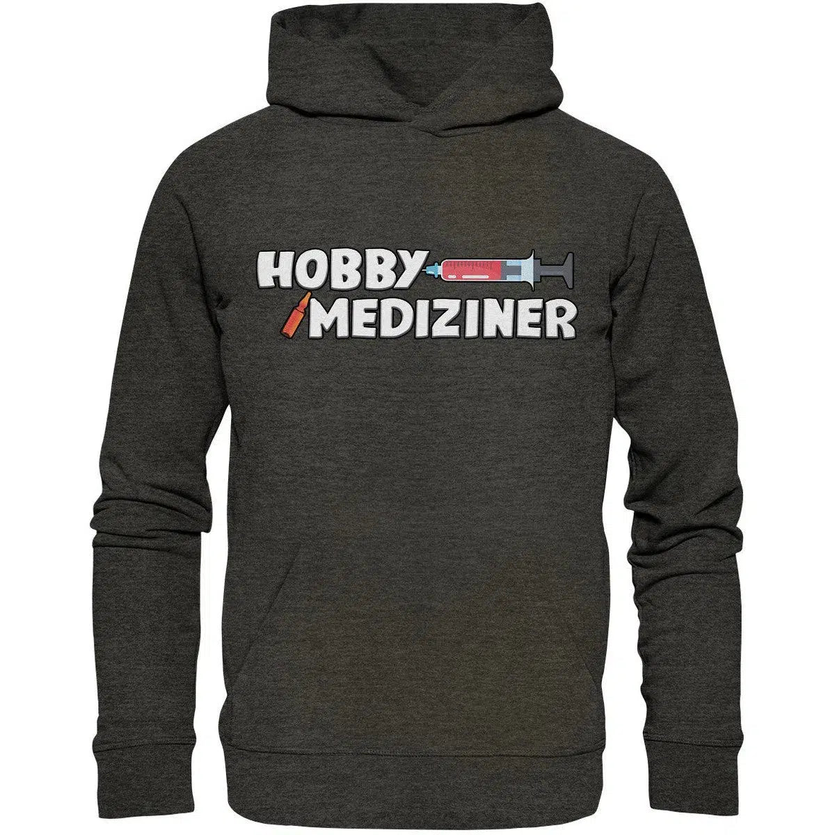 Hobby Mediziner Hoodie-Hoodies-Maniac-Sports-Dark Heather Grey-XS-Maniac-Sports