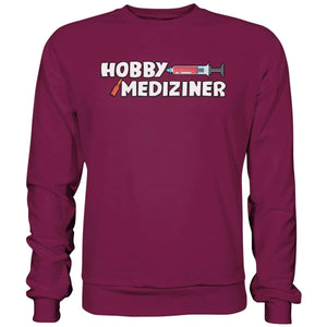 Hobby Mediziner Sweatshirt-Sweatshirts-Maniac-Sports-Burgundy-XS-Maniac-Sports