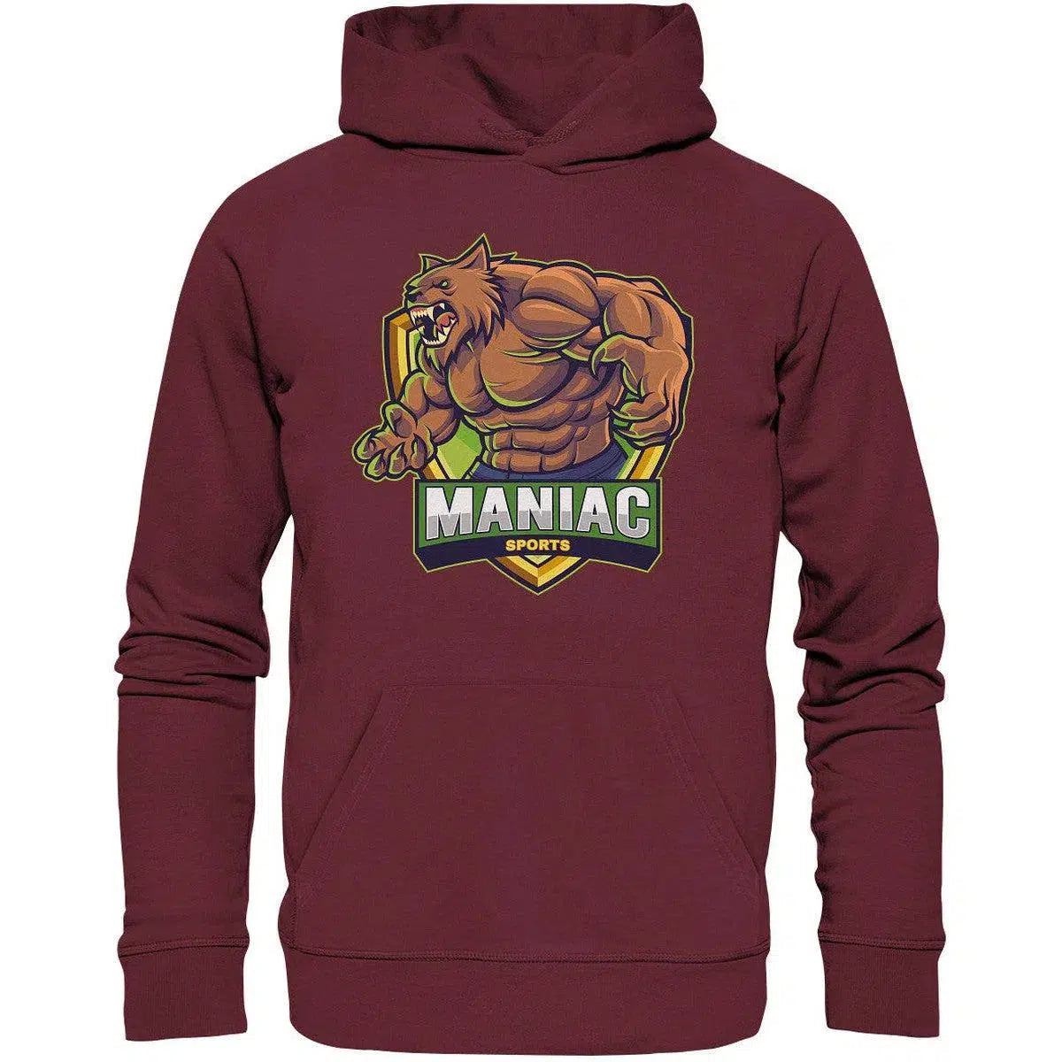 Hoodie-Hoodies-maniac-sports-Burgundy-XS-Maniac-Sports