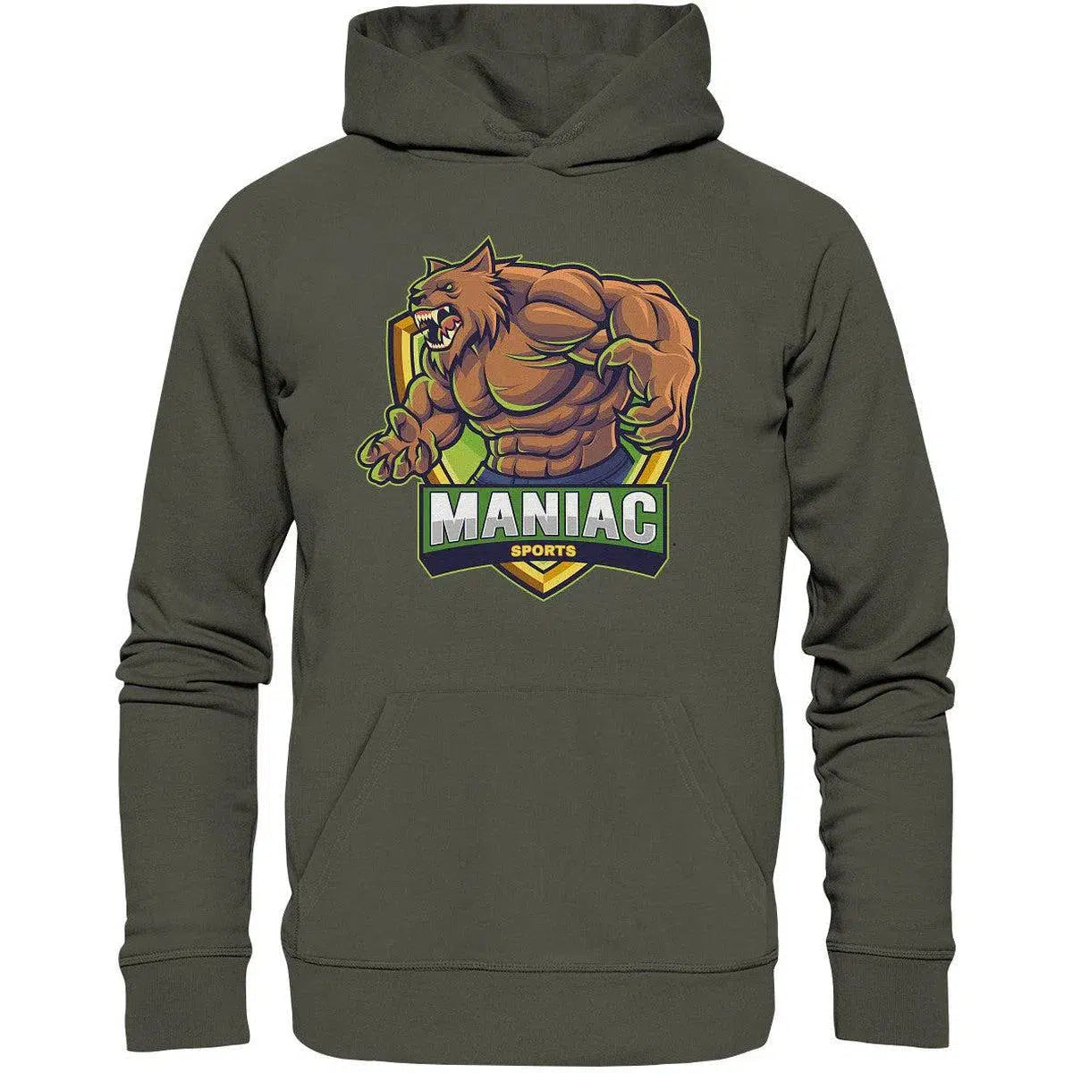 Hoodie-Hoodies-maniac-sports-Khaki-XS-Maniac-Sports
