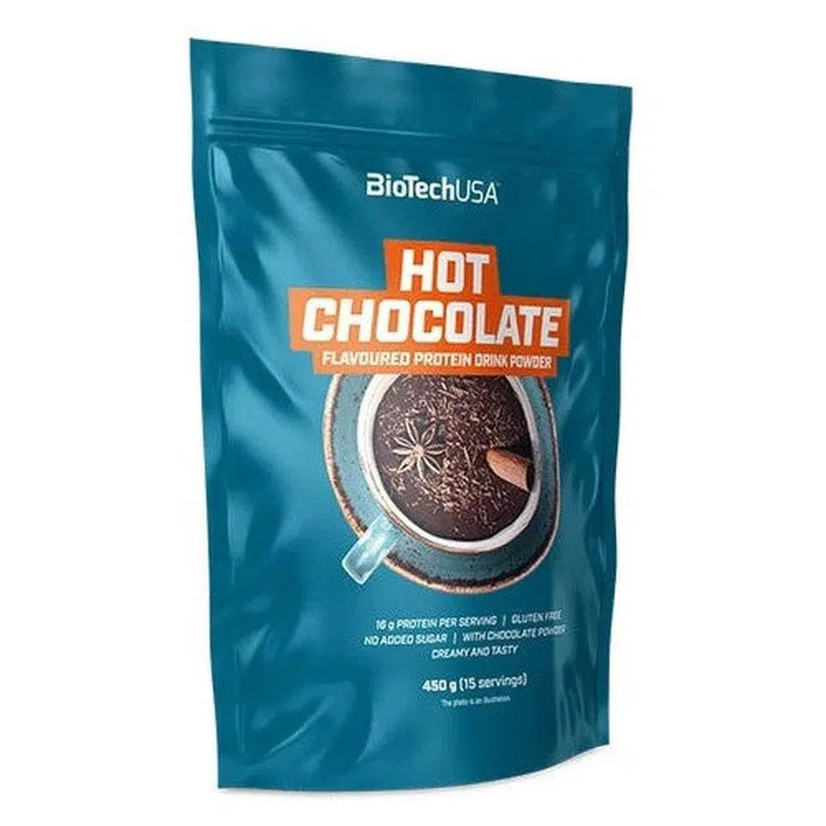 Hot Chocolate flavoured Protein Drink 450g-Protein Shake-BioTech USA-Maniac-Sports
