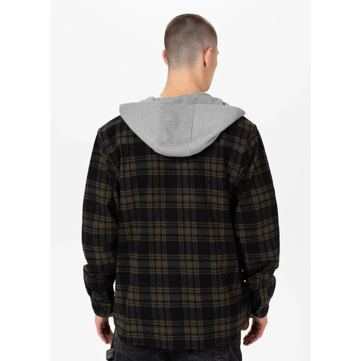 Kapuzen Flanellhemd Woodson-Jacken/ Zipper-PIT BULL WEST COAST-Rot-S-Maniac-Sports