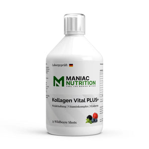 Kollagen Vital PLUS+ Shots Wild Berry 500ml-Collagen-Maniac Nutrition-Maniac-Sports