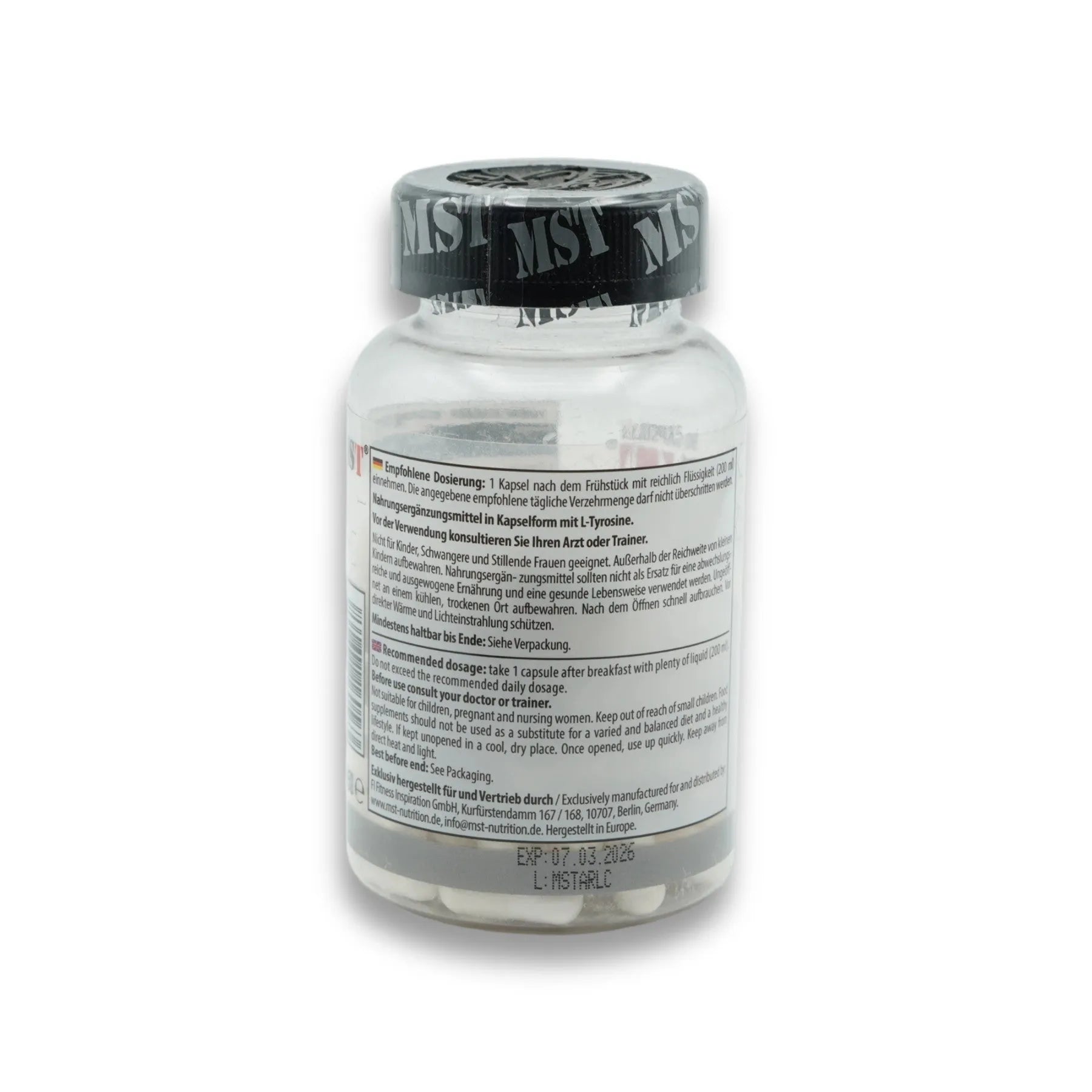 L-Tyrosine 1000 90 Tabl.-L-Tyrosine-MST-Maniac-Sports