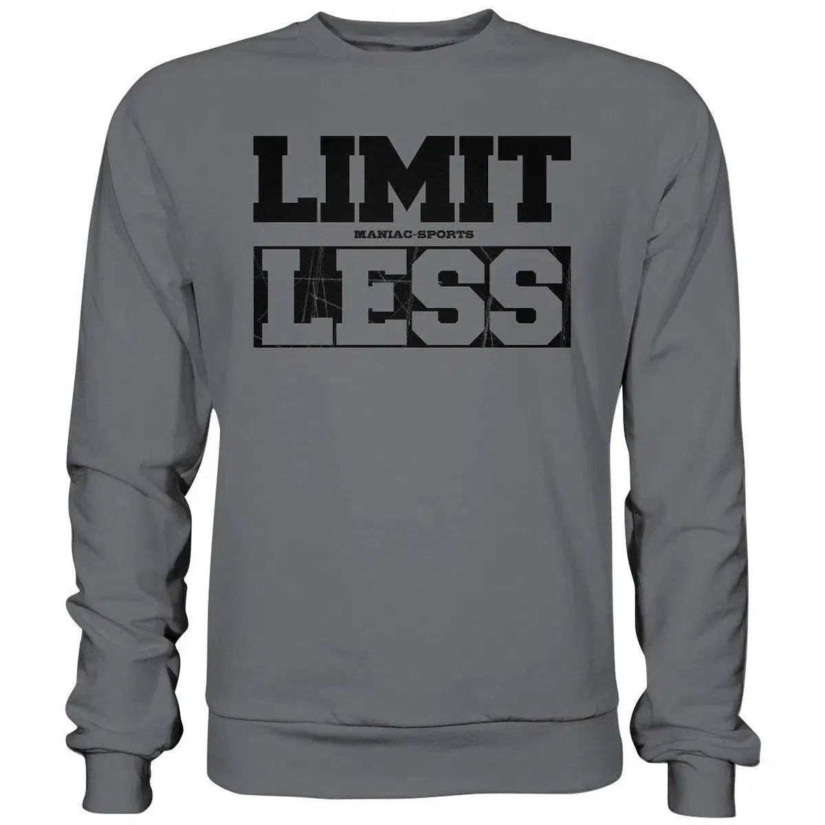 Limit less Sweatshirt-Sweatshirts-Maniac-Sports-Steel Grey (Solid)-XS-Maniac-Sports