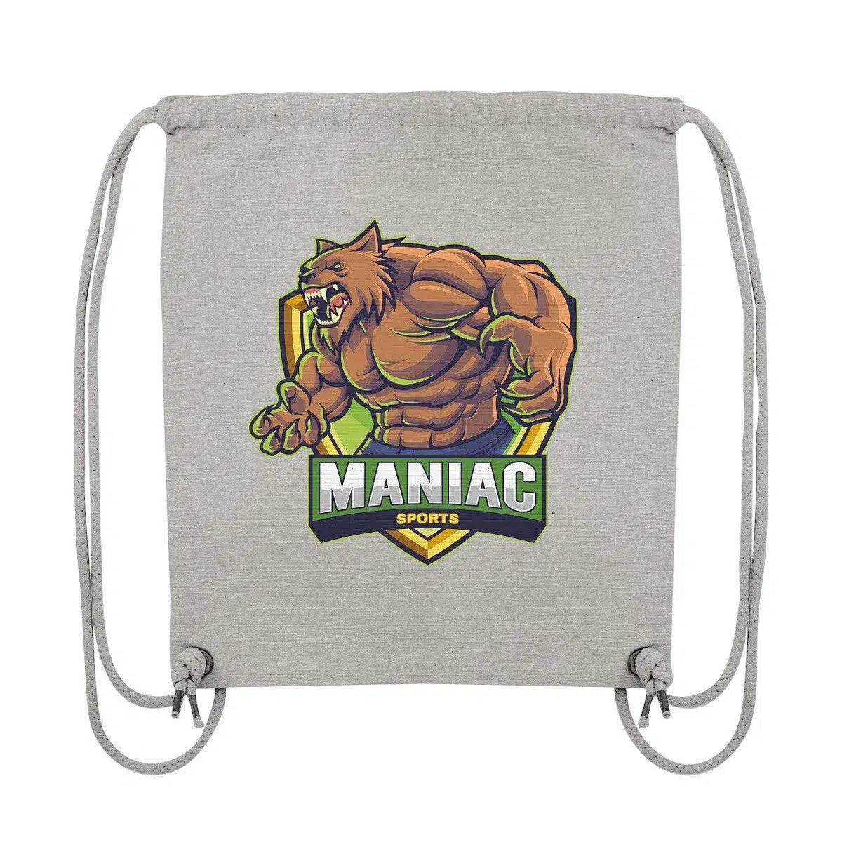 MANIAC-SPORTS Gym-Bag-Taschen-maniac-sports-Heather Grey-ca. 38x42-Maniac-Sports
