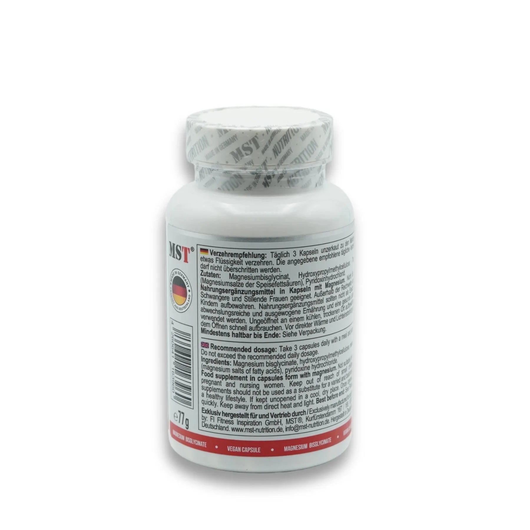 Magnesium Bisglycinat 90 Kapseln-Magnesium-MST-Maniac-Sports
