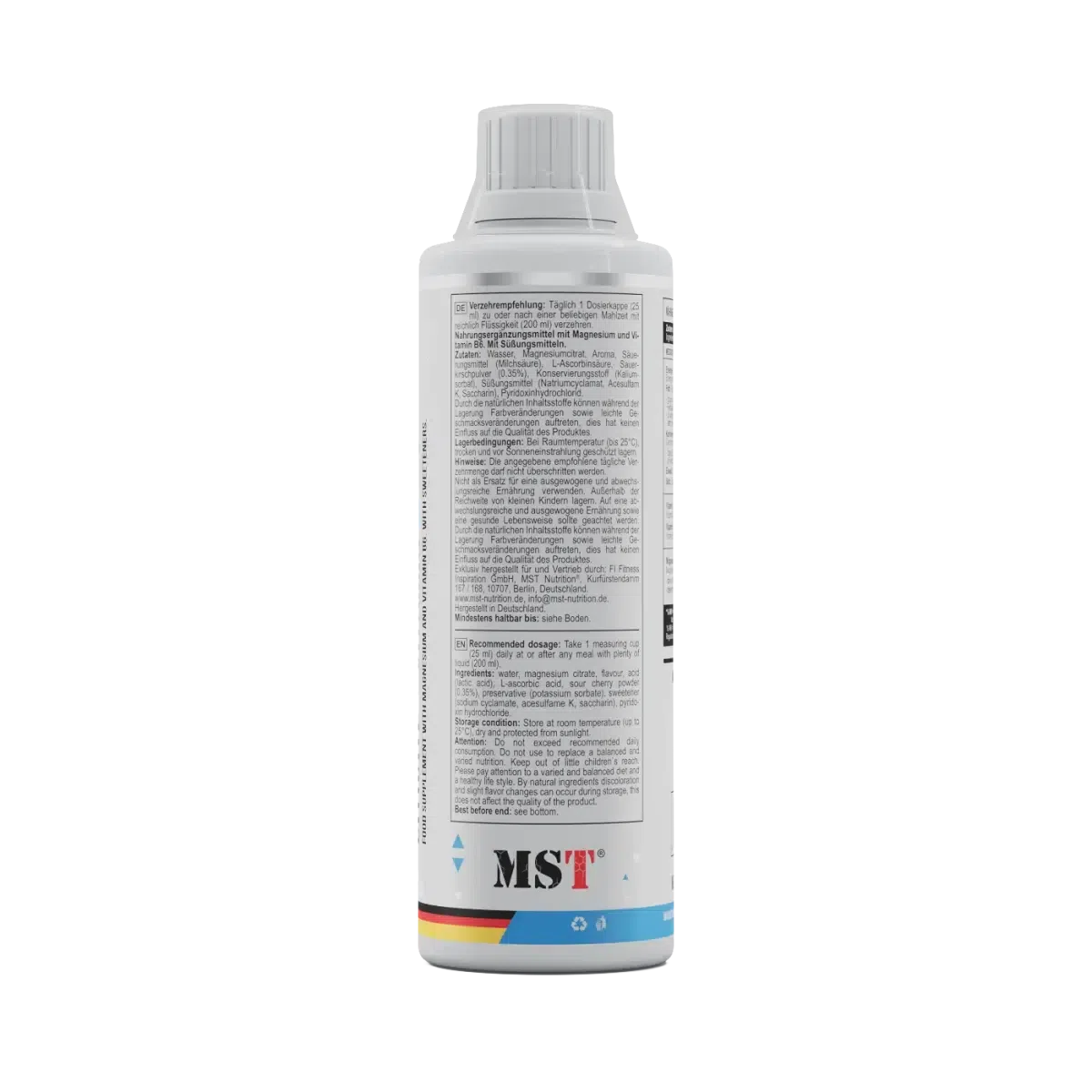 Magnesium Citrate + Vitamin B6 500 ml Cherry-Magnesium-MST-Maniac-Sports