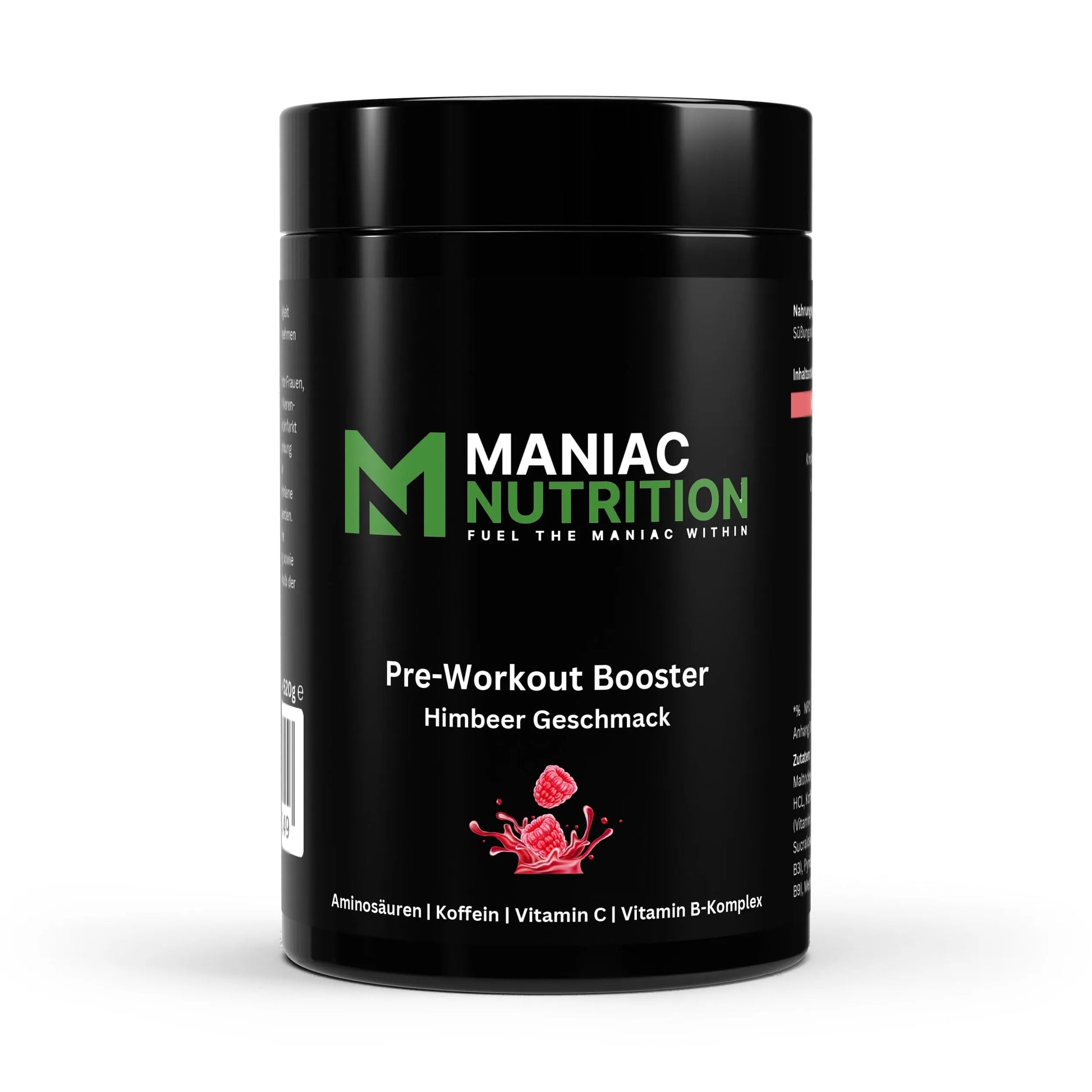 Maximus Boost 520g-Pre Workout Booster-Maniac Nutrition-Himbeere-Maniac-Sports
