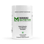 Multi Vitamin und Mineral Komplex 120 Softgels-Multivitamin-Maniac Nutrition-Maniac-Sports