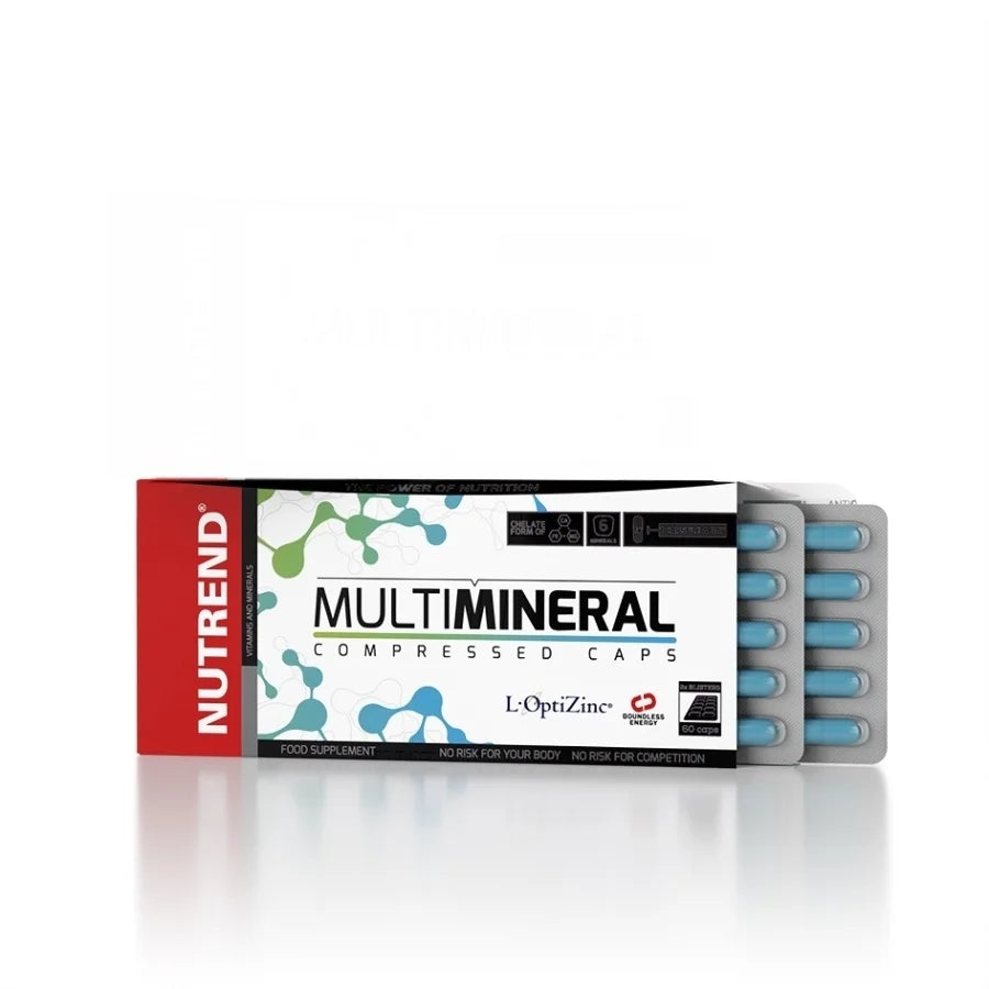 Multimineral Compressed Kapseln 60 Kapseln-Mineralstoffe-NUTREND-Maniac-Sports