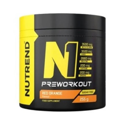 N1 Preworkout 255g-Pre Workout Booster-NUTREND-Blaue Himbeere-Maniac-Sports