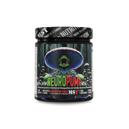 NeuroPump 300/500g-Pre Workout Booster-MST-300g-Green Apple-Maniac-Sports