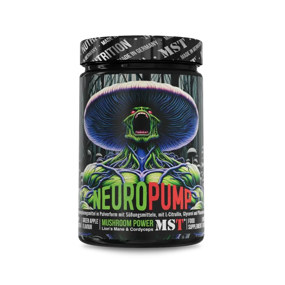 NeuroPump 300/500g-Pre Workout Booster-MST-500g-Green Apple-Maniac-Sports