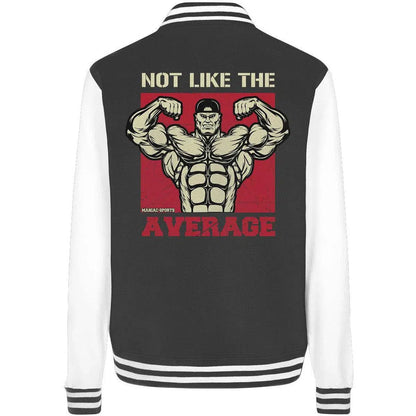 Not like the Average College Jacket-Jacken/ Zipper-maniac-sports-Black/White-XS-Maniac-Sports