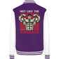 Not like the Average College Jacket-Jacken/ Zipper-maniac-sports-Purple/White-XS-Maniac-Sports
