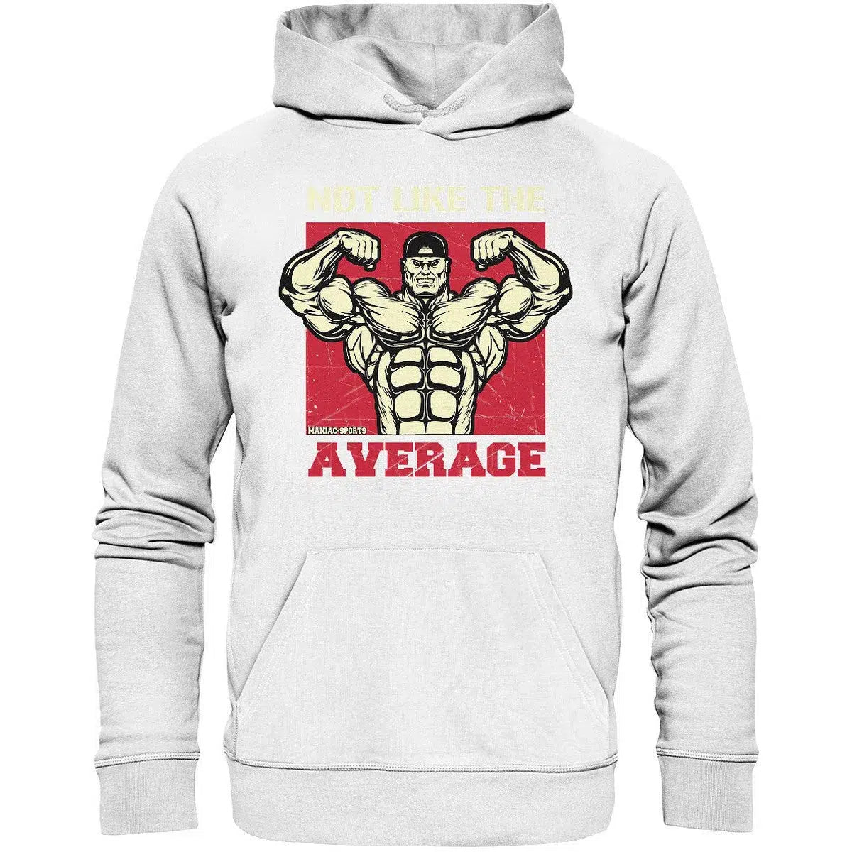 Not like the Average Hoodie-Hoodies-maniac-sports-White-XS-Maniac-Sports